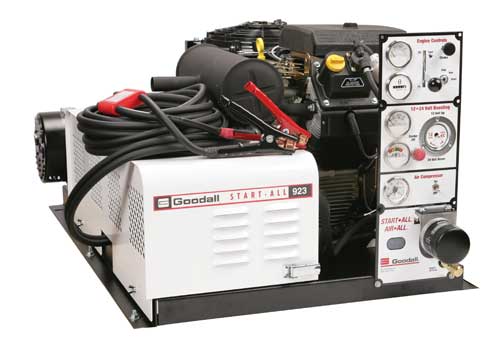 11-923AC Start-All, 600 Amp, 12 & 24 Volt, with air compressor &